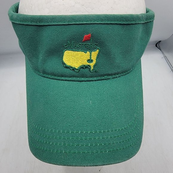 Masters American Needle Adults National Green Visor Strap Back Hat 100% Cotton - Picture 5 of 8